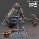 Marius Heartcleaver - Dark Templar | BeaMini Print to Order Miniatures