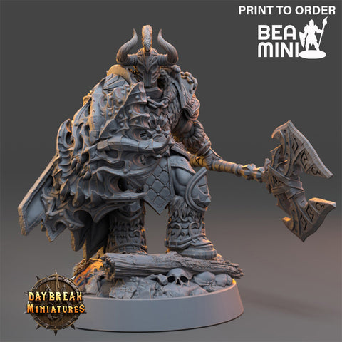 Marius Heartcleaver - Dark Templar | BeaMini Print to Order Miniatures