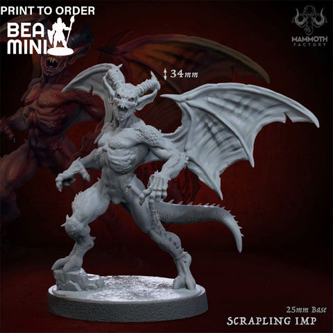Scrapling Imp | BeaMini Print to Order Miniatures