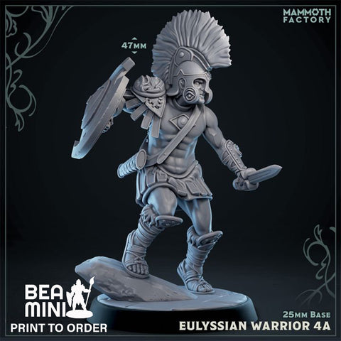 Eulyssian Swordsman 4A | BeaMini Print to Order Miniatures