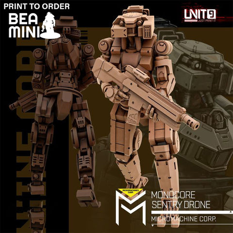 Monocore Sentry Drone 4 | BeaMini Print to Order Miniatures