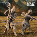 Orc Fighters with Maces (2 models) | BeaMini Print to Order Miniature
