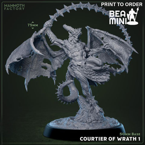 Courtier of Wrath 1 | BeaMini Print to Order Miniatures