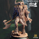 Satyr Barbarian - Jonah of the Badlands | BeaMini Print to Order Miniatures