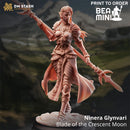 Ninera, Elf Fighter | BeaMini Print to Order Miniatures