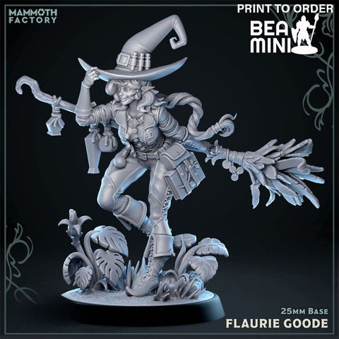 Flaurie Goode, Elven Wizard | BeaMini Print to Order Miniatures