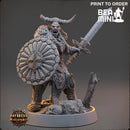 Nivali Thundercut - Hobgoblin Fighter | BeaMini Print to Order Miniatures