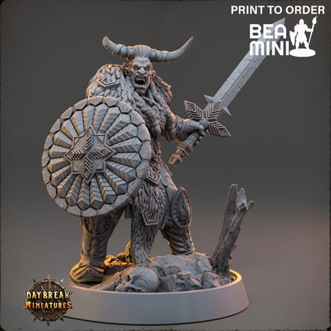 Nivali Thundercut - Hobgoblin Fighter | BeaMini Print to Order Miniatures