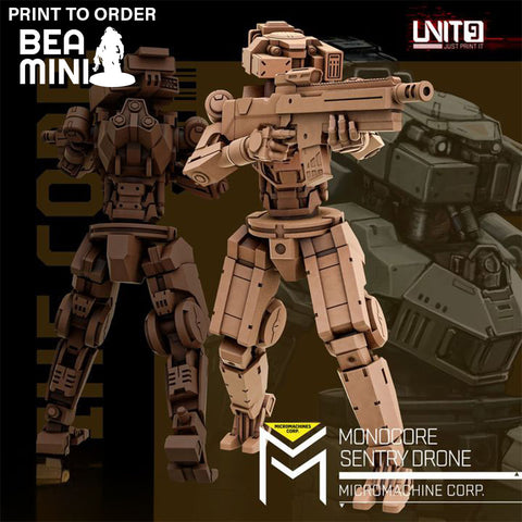 Monocore Sentry Drone 2 | BeaMini Print to Order Miniatures