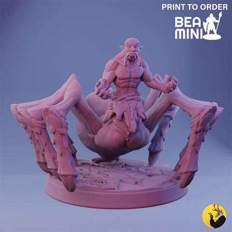 Drider  Savage | BeaMini Print to Order Miniatures