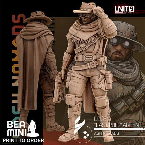 Cole 'Last Pull' Ardent | BeaMini Print to Order Miniatures