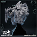 Herakaios Bust | BeaMini Print to Order Miniatures