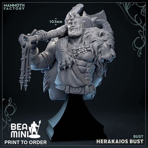 Herakaios Bust | BeaMini Print to Order Miniatures