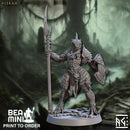 Hiskra - Lizardman Fighter | BeaMini Print to Order Miniatures
