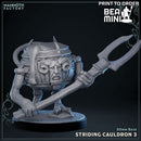Striding Cauldron 3 | BeaMini Print to Order Miniatures