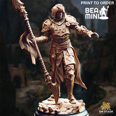 Vendimar Thyran - Human Paladin | BeaMini Print to Order Miniatures