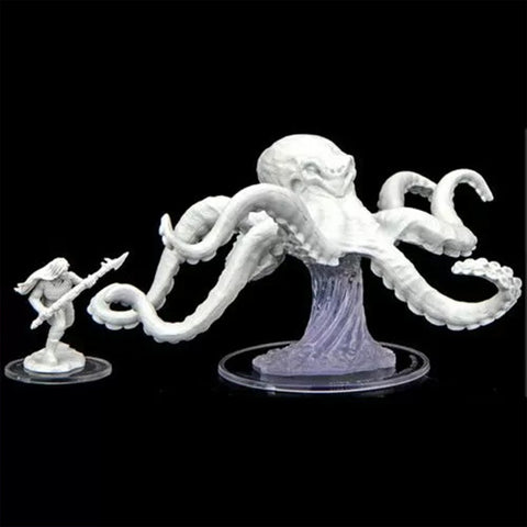 Ashari Waverider & Octopus - Critical Role Unpainted Miniatures