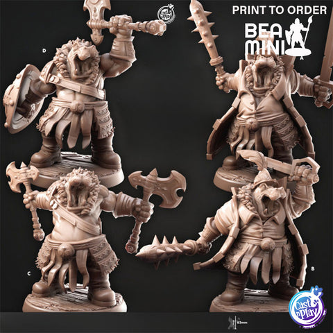 Giff Barbarian | BeaMini Print to Order Miniatures