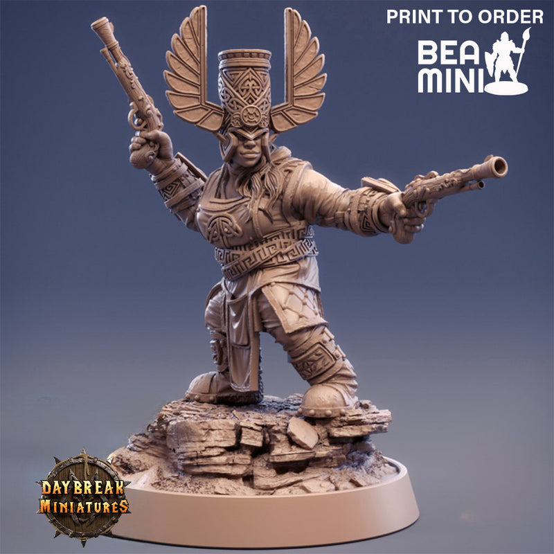 Kranka Doubleshot - Dwarven Artificer | BeaMini Print to Order Miniatures