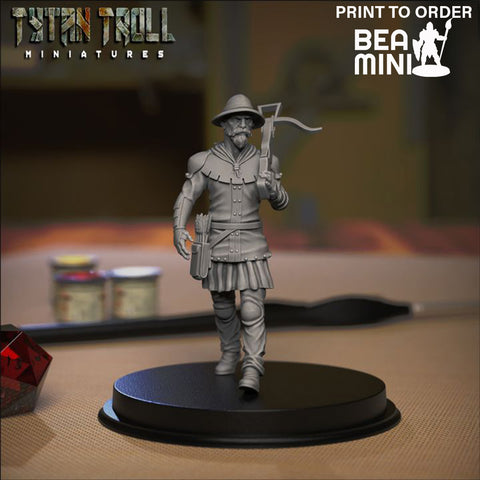 Crossbowman 06 | BeaMini Print to Order Miniatures