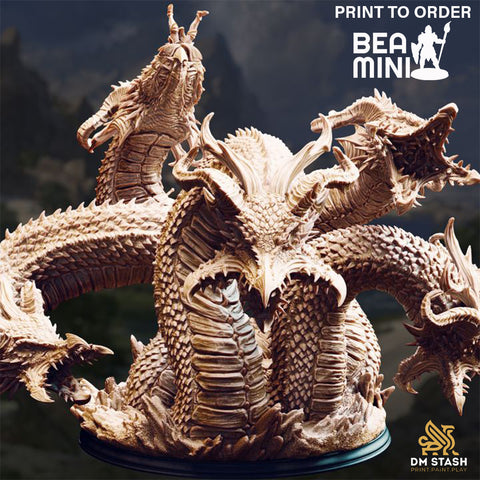 Hydra of the Shifting Dunes | BeaMini Print to Order Miniatures