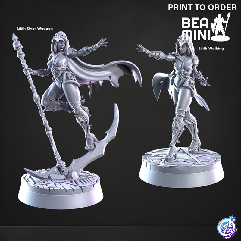 Lilith, Human Necromancer | BeaMini Print to Order Miniatures