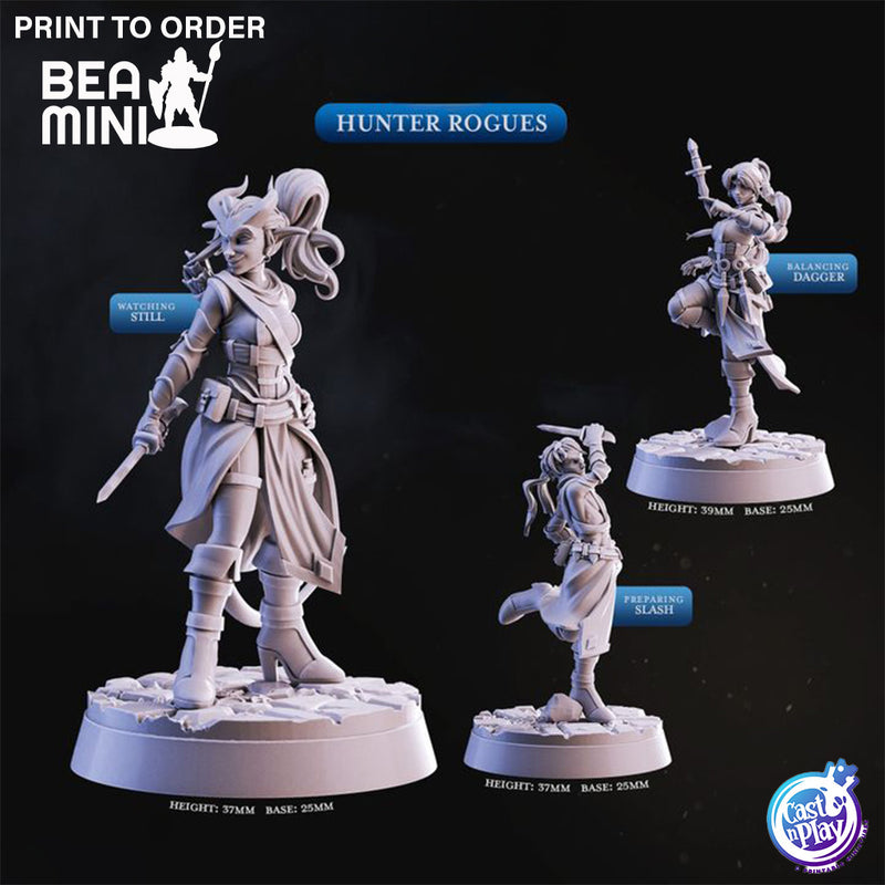 Hunter Rogues | BeaMini Print to Order Miniatures