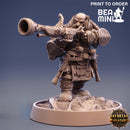 Holgrim Sharpshank - Dwarven Artificer | BeaMini Print to Order Miniatures