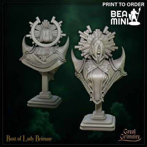 Lady Brienne Bust | BeaMini Print to Order Miniatures
