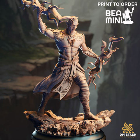 Elf Sorcerer - Styrax | BeaMini Print to Order Miniatures