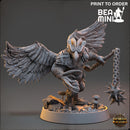 Prios Powerbeak - Aarakocra Fighter | BeaMini Print to Order Miniatures