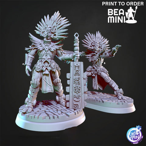 Zeltzin, Royal Warrior | BeaMini Print to Order Miniatures