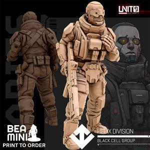 Helix Division Trooper 1 | BeaMini Print to Order Miniatures