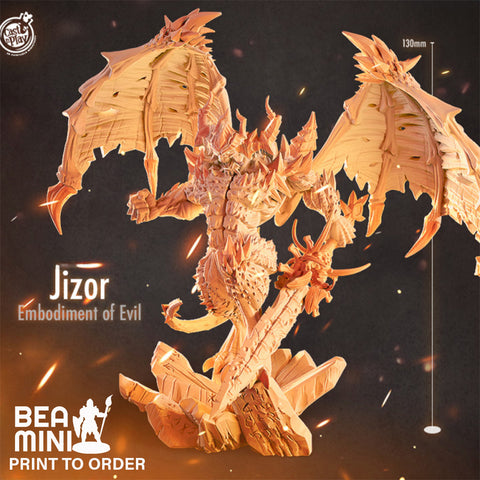 Jizor - Embodiment of Evil | BeaMini Print to Order Miniatures