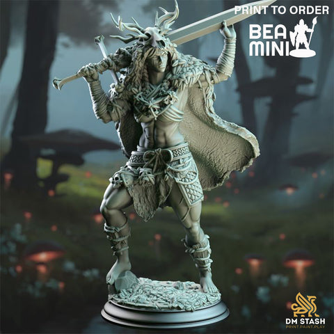 Goliath Barbarian - Aram'ra | BeaMini Print to Order Miniatures
