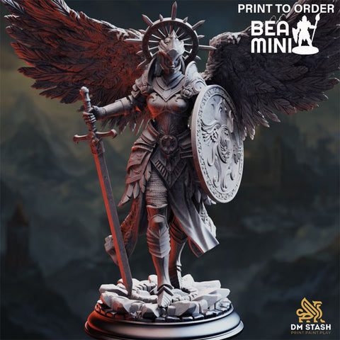 Angel of Judgement - Soleria | BeaMini Print to Order Miniatures