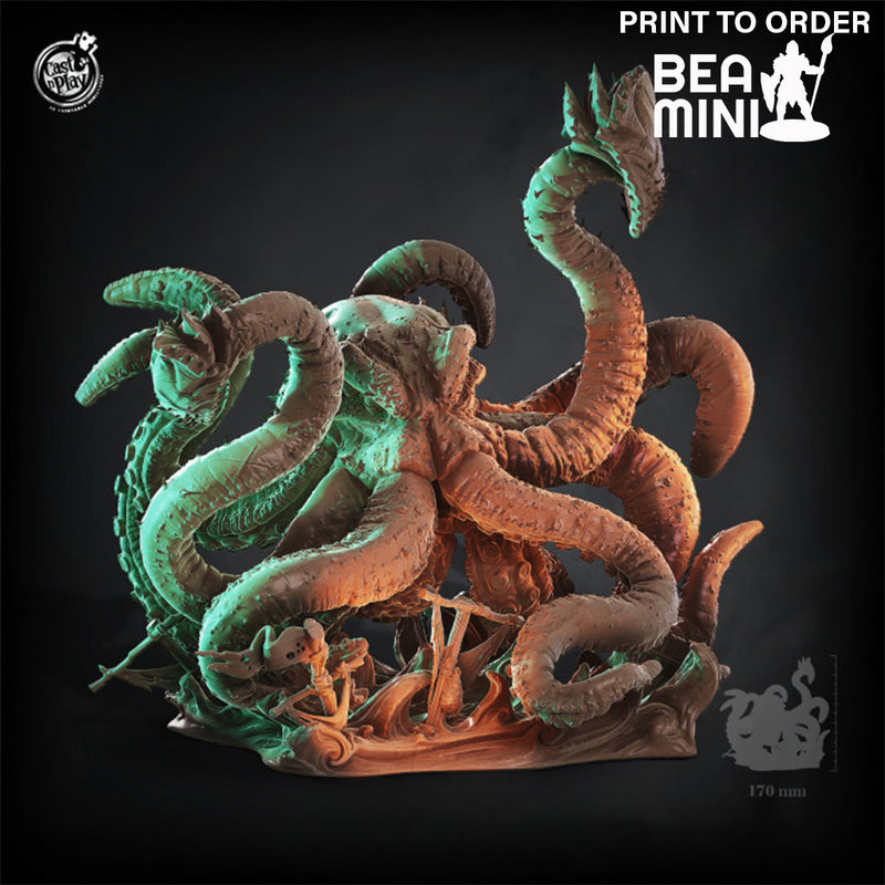 Akhamatova the Kraken | BeaMini Print to Order Miniatures