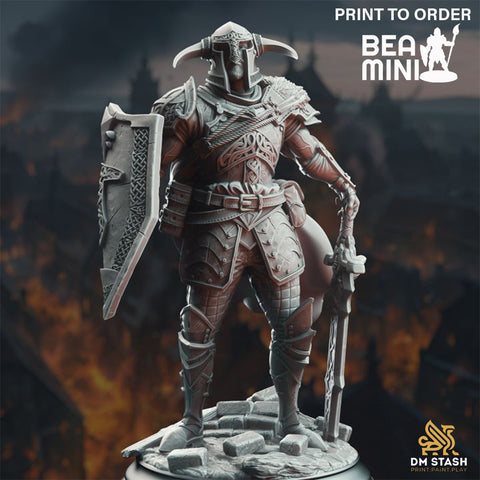 Lizarin - Paladin of Nature's Wrath | BeaMini Print to Order Miniatures