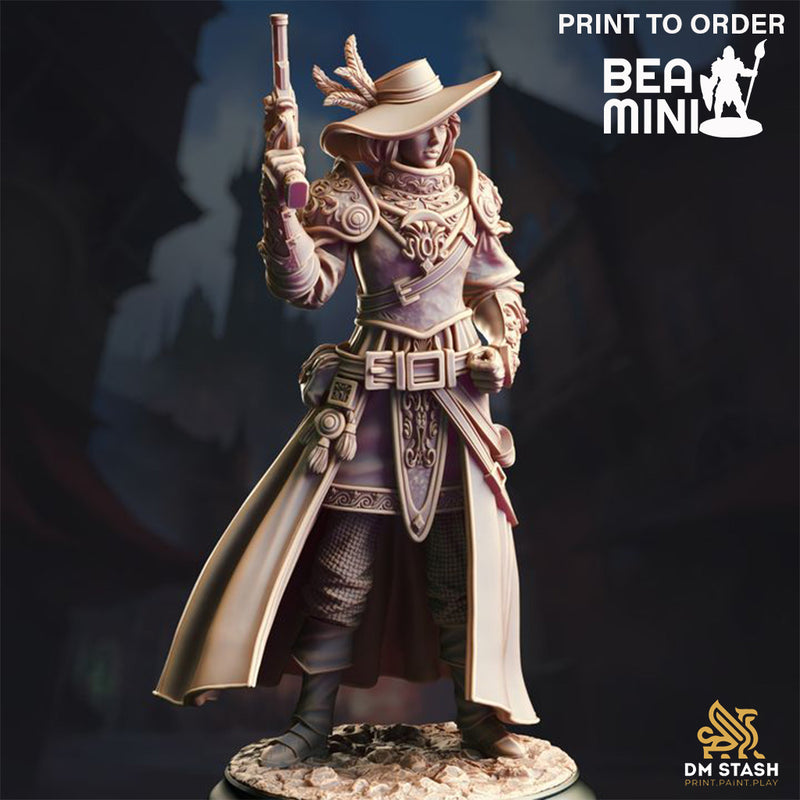 McKinley - Human Gunslinger | BeaMini Print to Order Miniatures