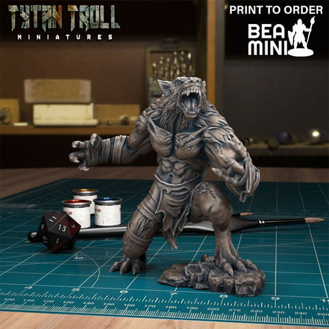 Werewolf 02 | BeaMini Print to Order Miniatures