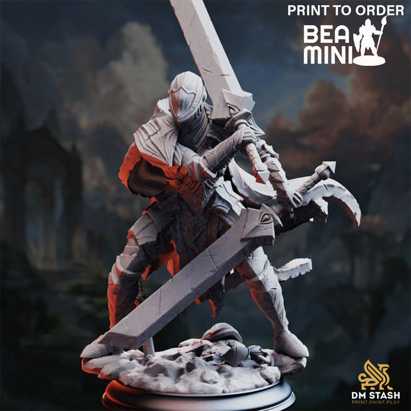 Valoris the Unscathed - Human Paladin | BeaMini Print to Order Miniatures