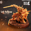 Seth Hellbrow - Demon Hunter | BeaMini Print to Order Miniatures