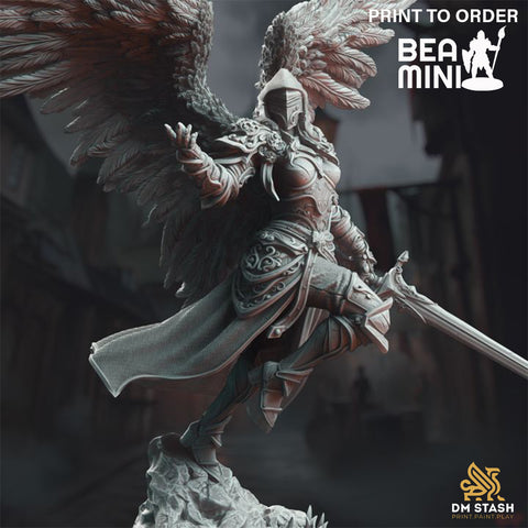 Lydia the Merciless - Ascended Knight | BeaMini Print to Order Miniatures