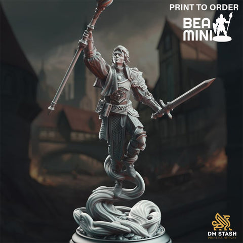 Chandler Marks - Court Wizard | BeaMini Print to Order Miniatures