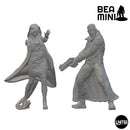 Shenwu & Quinn | BeaMini Unpainted Sci-fi Miniatures