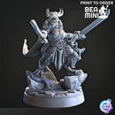 Gruff Ho Megas Dragonborn Fighter | BeaMini Print to Order Miniatures