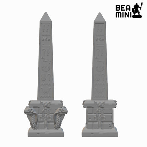 Obelisks | BeaMini Unpainted RPG Miniatures