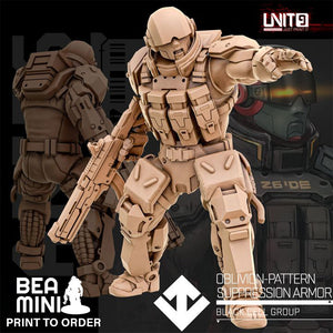 Black Cell Group Oblivion Trooper 1 | BeaMini Print to Order Miniatures