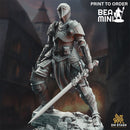 Vera Lanius the Absolved - Human Female Paladin | BeaMini Print to Order Miniatures