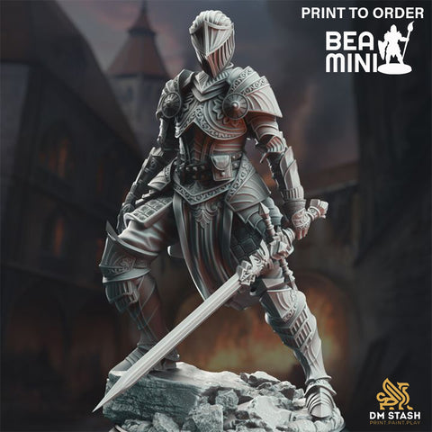 Vera Lanius the Absolved - Human Female Paladin | BeaMini Print to Order Miniatures